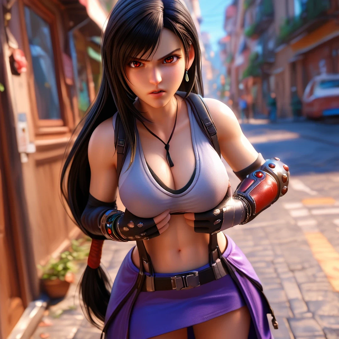 tifa lockhart 3d recreation zbrush ue5 - A Darkness That Learned My Name
