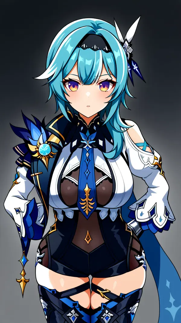 eula genshin impact hentai - The Risk That Made Silence Feel Loud - AI generated portrait image in 1080x1920 resolution by @anon