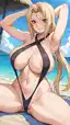 hot tsunade xxx - Burning Quiet in the Middle of the Night - AI generated portrait image in 1080x1920 resolution by @anon