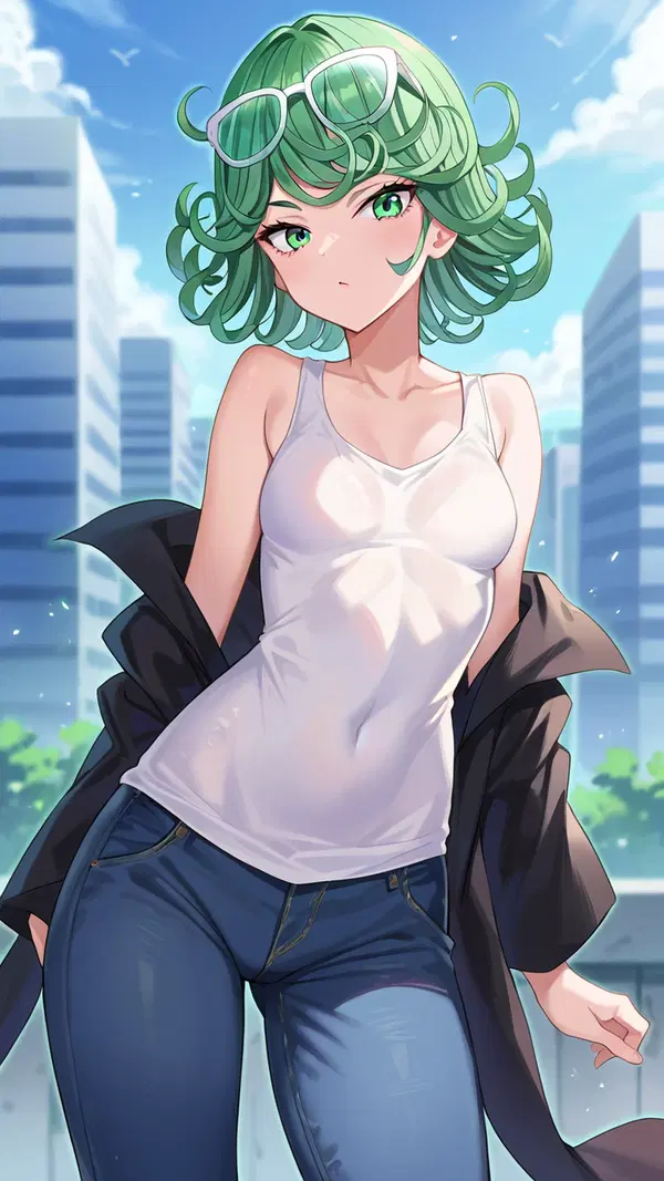 tatsumaki mha - An Obsession That Would Not Let Go - AI generated portrait image in 1080x1920 resolution by Anonymous Creator