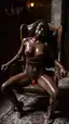 black cat cosplay porn - A Promise That Broke the Quiet - AI generated portrait image in 1080x1920 resolution by Anonymous Creator