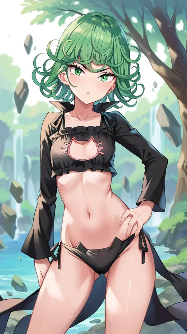 kawaiimoan tatsumaki - A Risk That Lit Up the Dark - AI generated portrait image in 1080x1920 resolution by Anonymous Creator