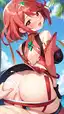 xenoblade chronicles 2 nia porn - Where Lust and Hunger Meet - AI generated portrait image in 1080x1920 resolution by @anon