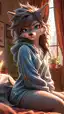 furry bang town porn - The Shadow That Turned Want Into Weather - AI generated portrait image in 1080x1920 resolution by @anon