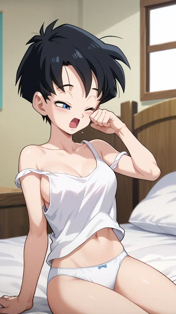 dragon ball z naked - Lust That Arrived Like a Storm - AI generated portrait image in 1080x1920 resolution by @anon