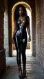 ebony interracial blowjob - The Spell That Held the Door Open - AI generated portrait image in 1080x1920 resolution by Anonymous Creator