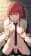 cosplay makima hentai - A Glow That Waited Behind My Eyes - AI generated portrait image in 1080x1920 resolution by @anon