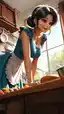 unaware giantess pov porn - When Desire Speaks Without Words - AI generated portrait image in 1080x1920 resolution by @anon