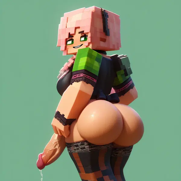minecraft 18+xxx - The Wildness That Found Me Again - AI generated square image in 1080x1080 resolution by @anon