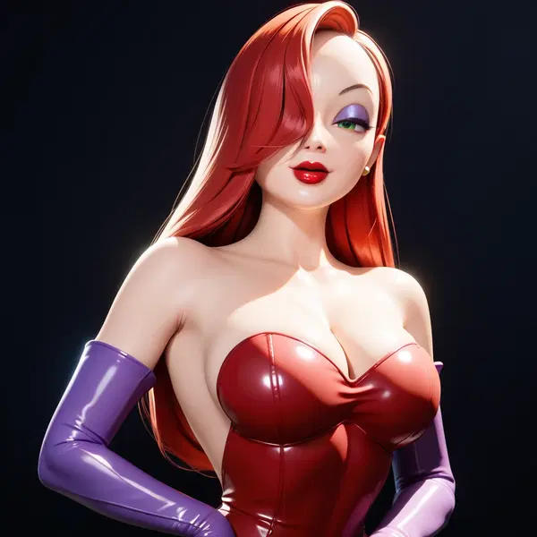jessica rabbit sex toy - The Kind of Static That Returns - AI generated portrait image in 1080x1920 resolution by @anon