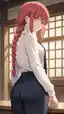 makima xxx cosplay - A Shiver That Fell Through the Hours - AI generated portrait image in 1080x1920 resolution by @anon