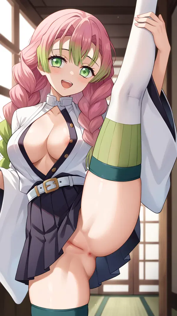 demon slayer lesbian hentai - The Gravity That Breathed Under the Surface - AI generated portrait image in 1080x1920 resolution by @anon