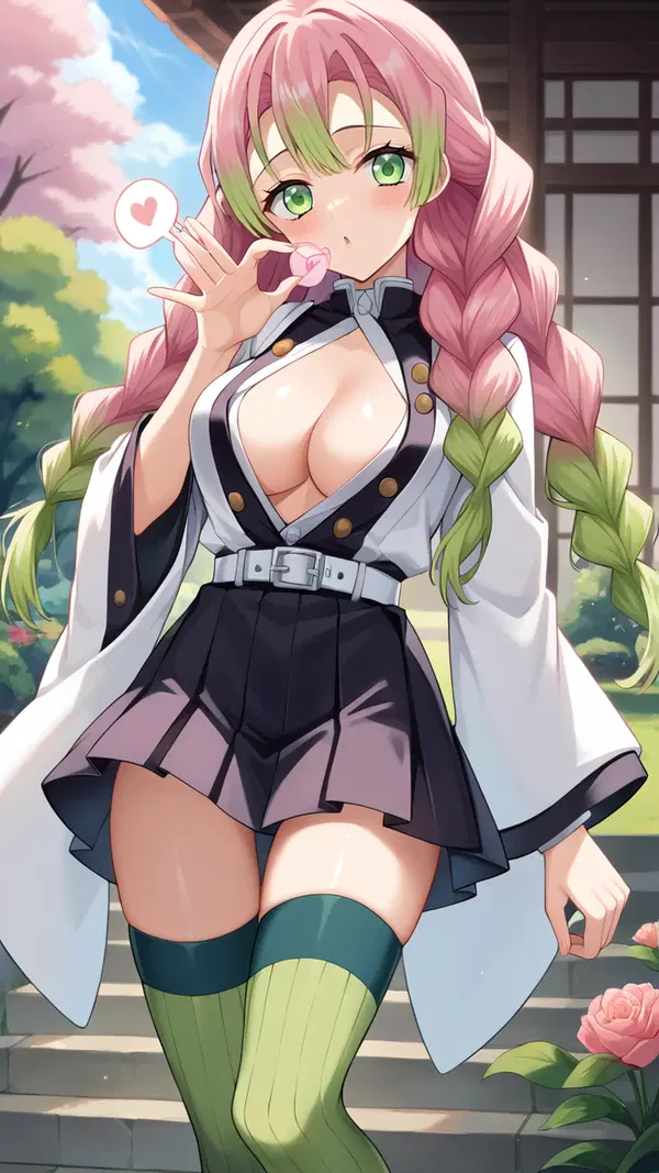 demon slayer lesbian cosplay porn - The Storm That Turned Softly Dangerous - AI generated portrait image in 1080x1920 resolution by @anon