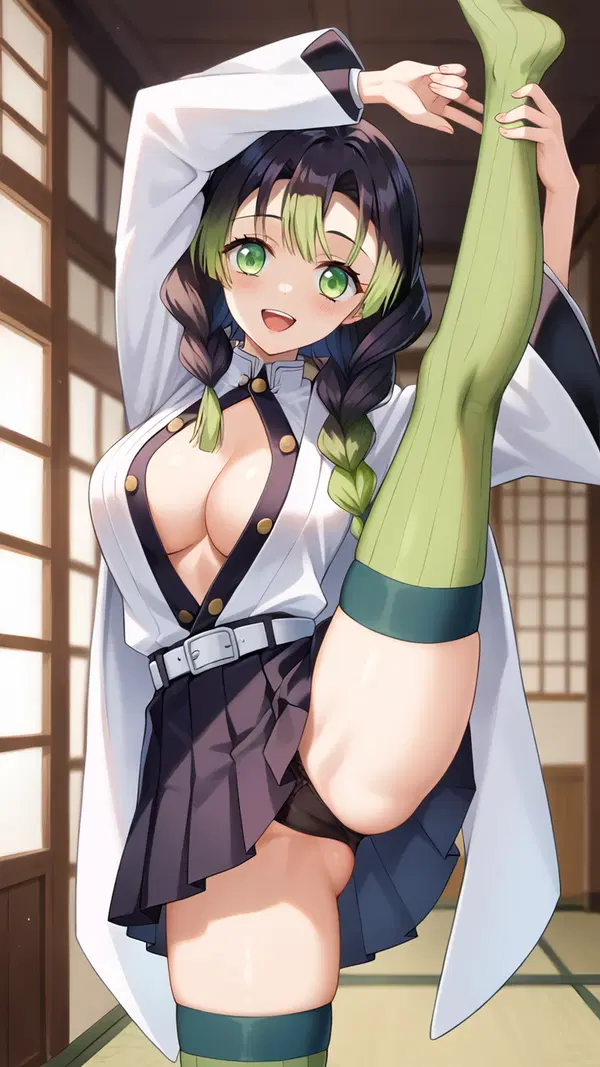 mitsuri vs zohakuten hentai animation - The Static That Turned the Key - AI generated portrait image in 1080x1920 resolution by @anon