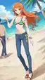 nami one piece shirt - A Night That Changed the Room - AI generated portrait image in 1080x1920 resolution by @anon