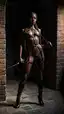 skinny ebony solo porn - A Shadow That Made Hunger Look Holy - AI generated portrait image in 1080x1920 resolution by Anonymous Creator