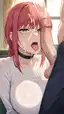 chainsaw man power porn comic - A Friction That Opened in Shadow - AI generated portrait image in 1080x1920 resolution by @anon