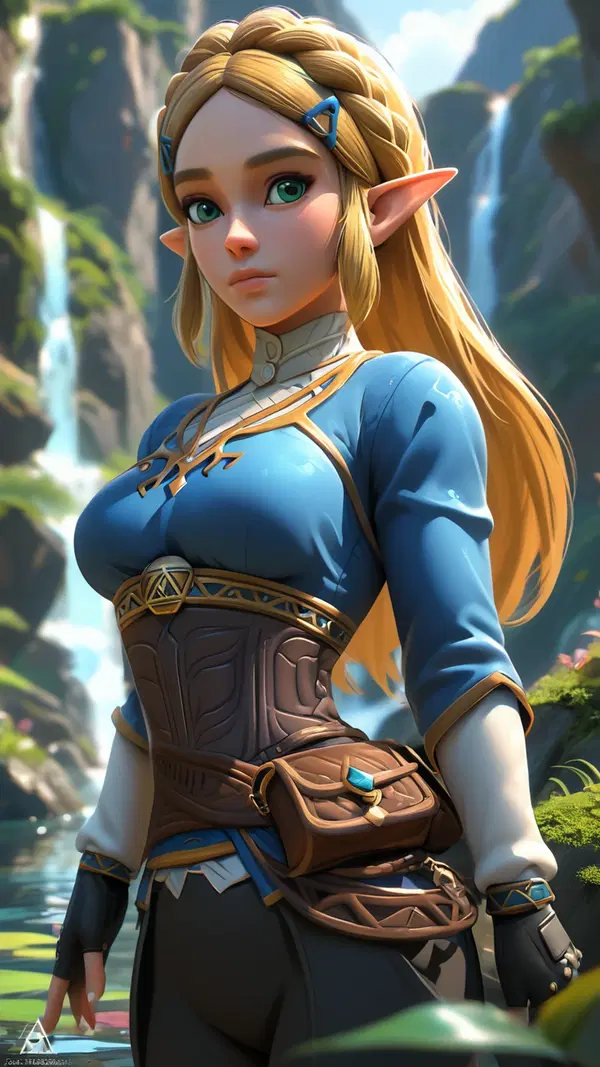 zelda r34 gifs - The Spark That Stayed After Midnight - AI generated portrait image in 1080x1920 resolution by @anon