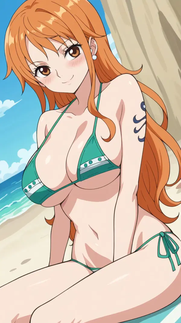 one piece swimsuit naked - A Darkness That Turned Want Into Weather - AI generated portrait image in 1080x1920 resolution by @anon