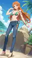 one piece nami rule34 - The Reverie That Held the Door Open - AI generated portrait image in 1080x1920 resolution by @anon
