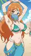 one piece nami season 1 - A Reverie That Wrote Itself in Smoke - AI generated portrait image in 1080x1920 resolution by @anon
