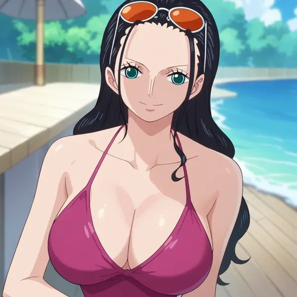 sexy nico robin ai - A Tension That Waited in the Dark - AI generated square image in 1080x1080 resolution by @anon