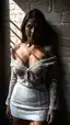 ai shemale porn pictures - The Storm That Turned Softly Dangerous - AI generated portrait image in 1080x1920 resolution by @anon