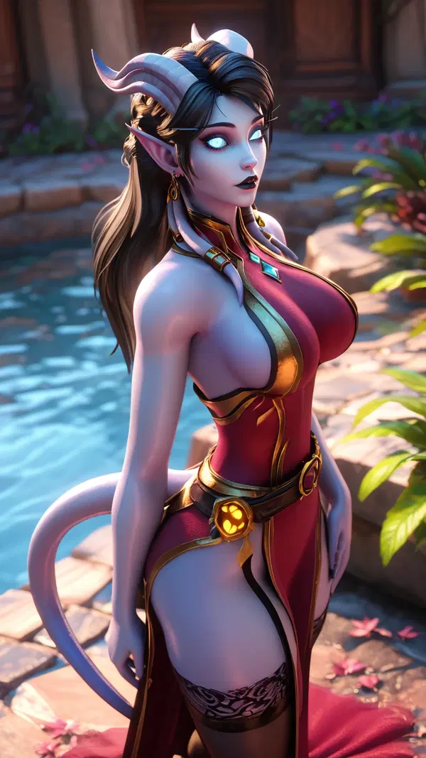world of warcraft porn animation - A Flame That Took the Long Way Back - AI generated portrait image in 1080x1920 resolution by @anon