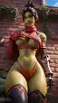 fortnite porn xxx - A Slow Spell Under the Skin - AI generated portrait image in 1080x1920 resolution by @anon