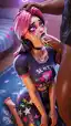 fortnite xxx ruby - The Soft Violence of Velvet - AI generated portrait image in 1080x1920 resolution by @anon