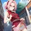 sakura succubus xxx - A Promise Made of Moonlight - AI generated square image in 1080x1080 resolution by @anon