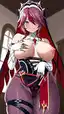 rosaria genshin impact build - Forbidden Touch Too Addictive - AI generated portrait image in 1080x1920 resolution by @anon