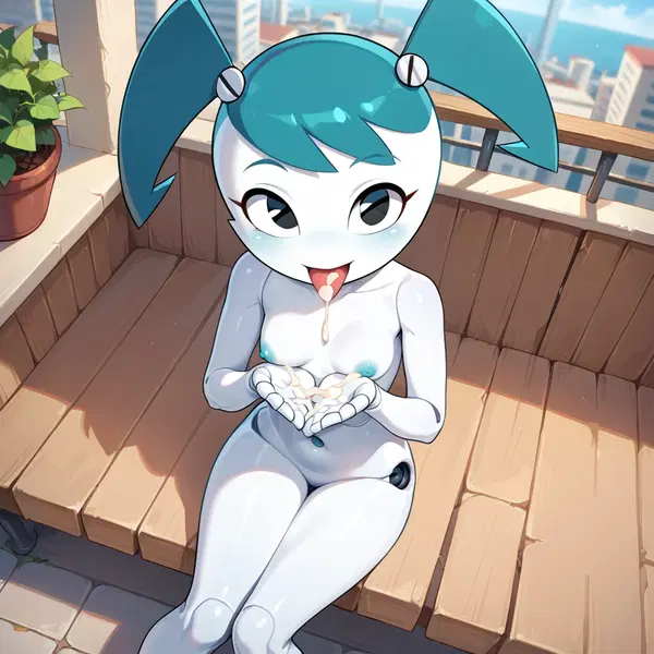 hentai robot - The Pull That Cut Through Silence - AI generated square image in 1080x1080 resolution by @anon