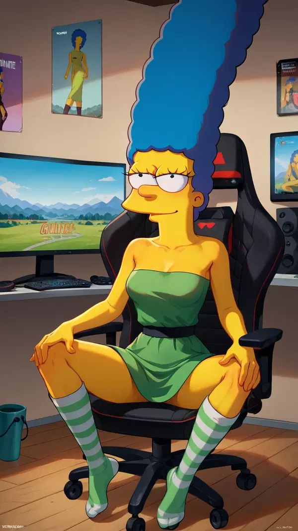 sex cartoon simpsons - Fire That Grows Every Time We Touch - AI generated portrait image in 1080x1920 resolution by Anonymous Creator