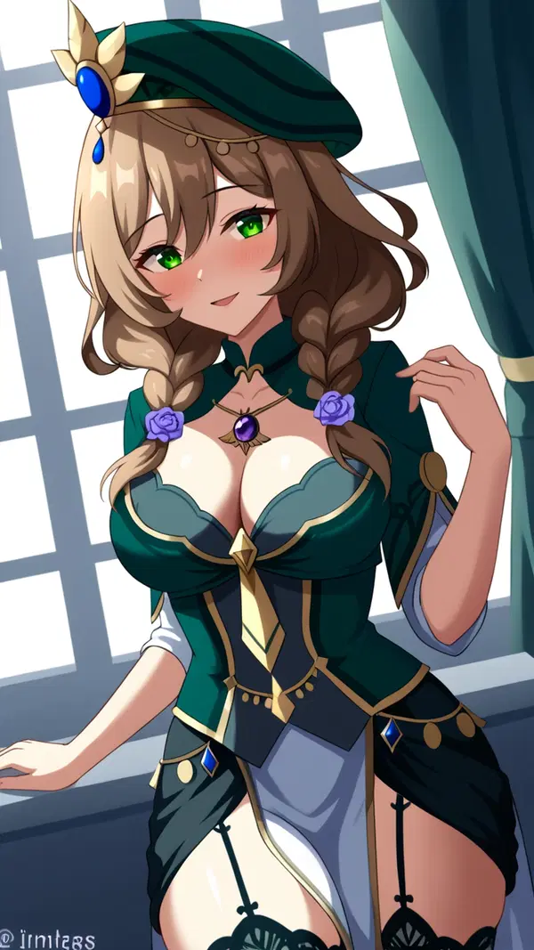 varesa genshin impact rule 34 - One More Hour of Pull - AI generated portrait image in 1080x1920 resolution by @anon