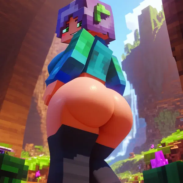 minecraft sex machine - The Secret Shape of Glow - AI generated square image in 1080x1080 resolution by @anon