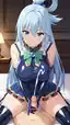 konosuba hentai anime - The Collapse That Opened Like a Bruise - AI generated portrait image in 1080x1920 resolution by @anon