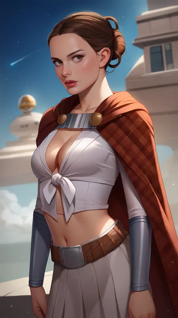 star wars sex - A Gravity That Turned Softly Dangerous - AI generated portrait image in 1080x1920 resolution by Anonymous Creator