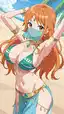 transparent transparent nami one piece - A Spell That Moved Through Every Wall - AI generated portrait image in 1080x1920 resolution by @anon