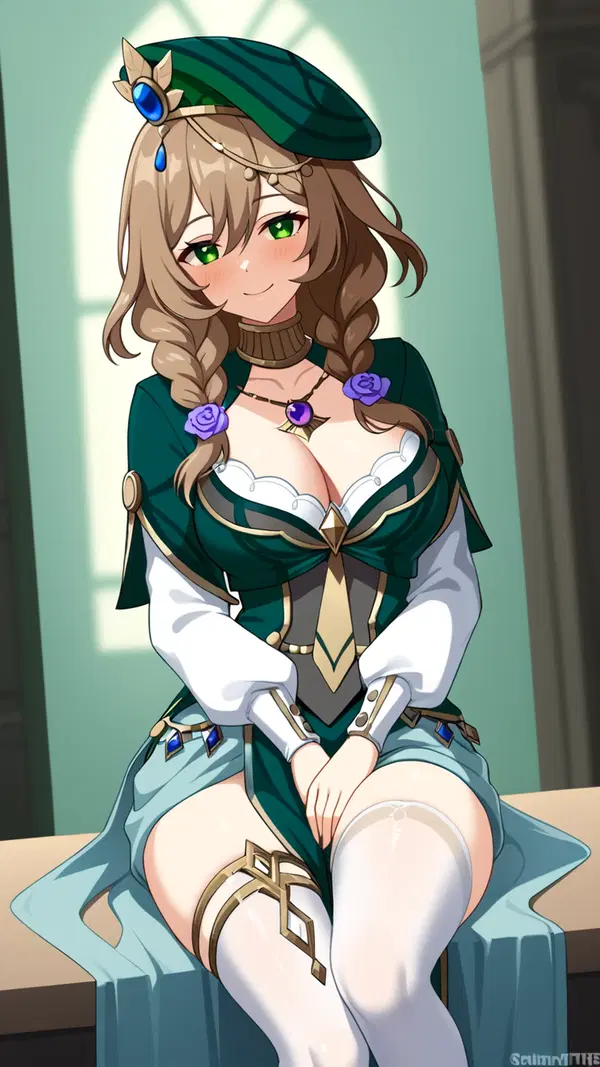 sex genshin impact - Pleasure Too Wild to Forget - AI generated portrait image in 1080x1920 resolution by Anonymous Creator