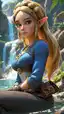 zelda totk nude - The Memory That Turned Into Weather - AI generated portrait image in 1080x1920 resolution by @anon