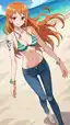 one piece nami punk hazard - The Reverie That Held the Door Open - AI generated portrait image in 1080x1920 resolution by @anon