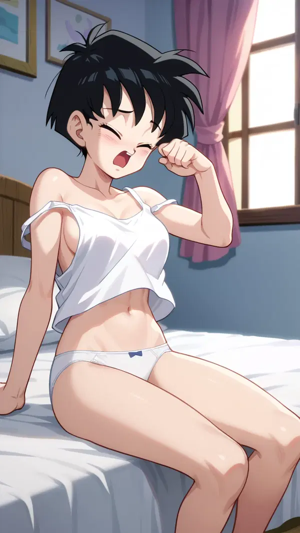 dragon ball z gogeta & bulchi having sex full anime hentai - The Tension That Took the Long Way Back - AI generated portrait image in 1080x1920 resolution by @anon