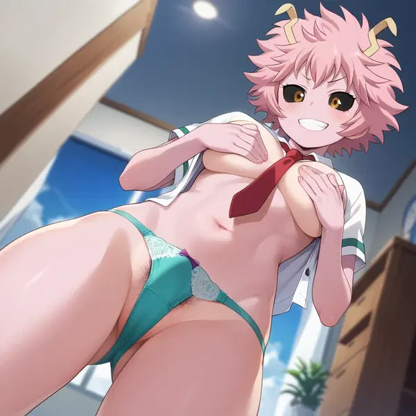 mina ashido my hero academia - Want That Cuts Like Glass - AI generated square image in 1080x1080 resolution by @anon