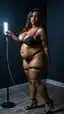 arab bbw xxx - The Tremor That Held the Door Open - AI generated portrait image in 1080x1920 resolution by @anon