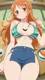 one piece nami cosplay sex - Heat That Became My Favorite Place - AI generated portrait image in 1080x1920 resolution by @anon