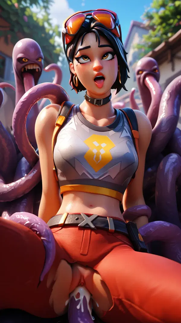 shemale fortnite porn - The Ember That Stayed Beneath My Skin - AI generated portrait image in 1080x1920 resolution by @anon