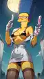 simpsons lisa porn - The Restlessness That Stayed Too Close - AI generated portrait image in 1080x1920 resolution by @anon