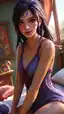 lol hentai xayah - The Silence That Pulled the Night Apart - AI generated portrait image in 1080x1920 resolution by @anon