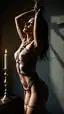 naked bike asian - The Night Carried This Velvet - AI generated portrait image in 1080x1920 resolution by @anon